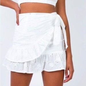 Princess Polly Rafina Mini Ruffle Wrap Skirt